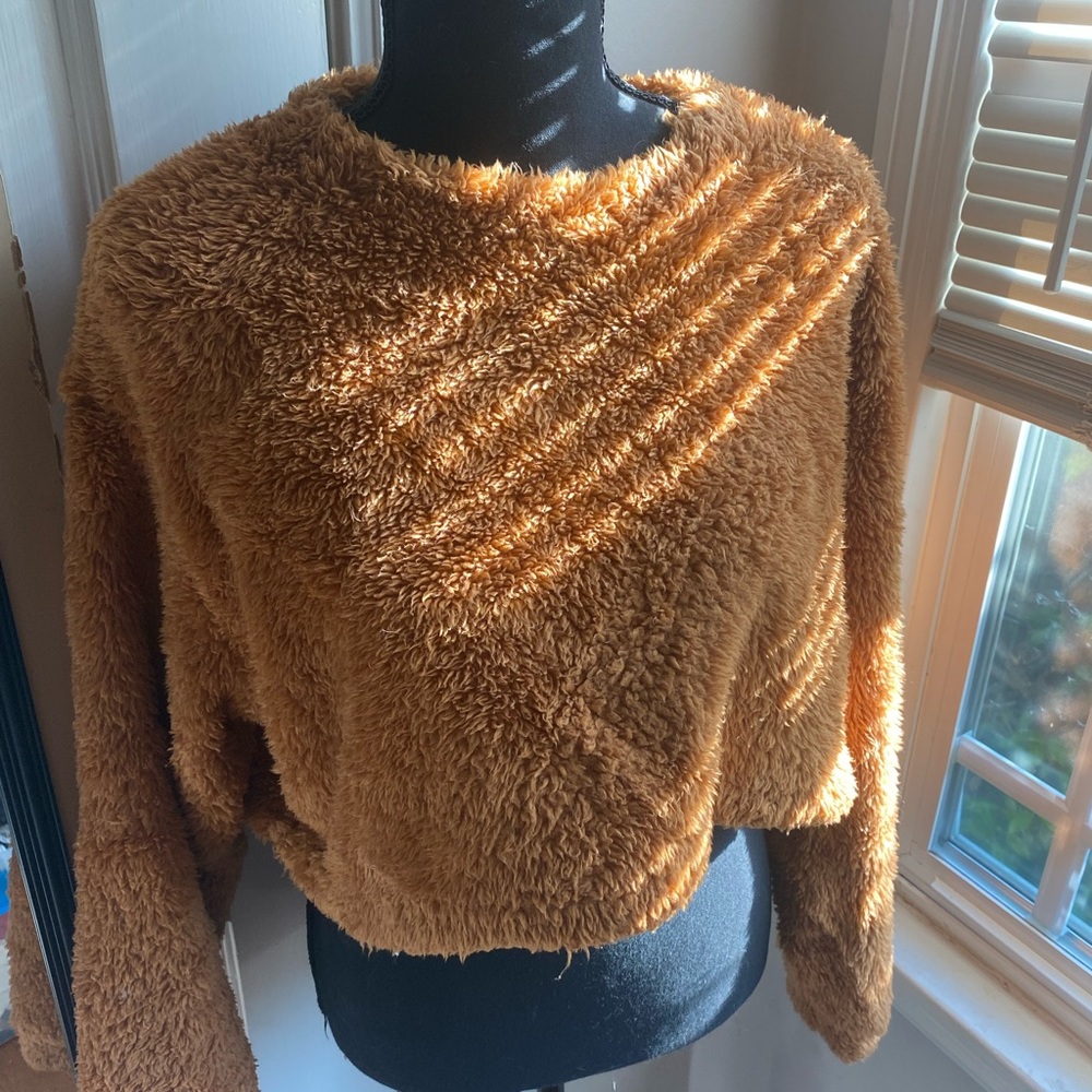 Chic Cozy Tan Fuzzy Sweater